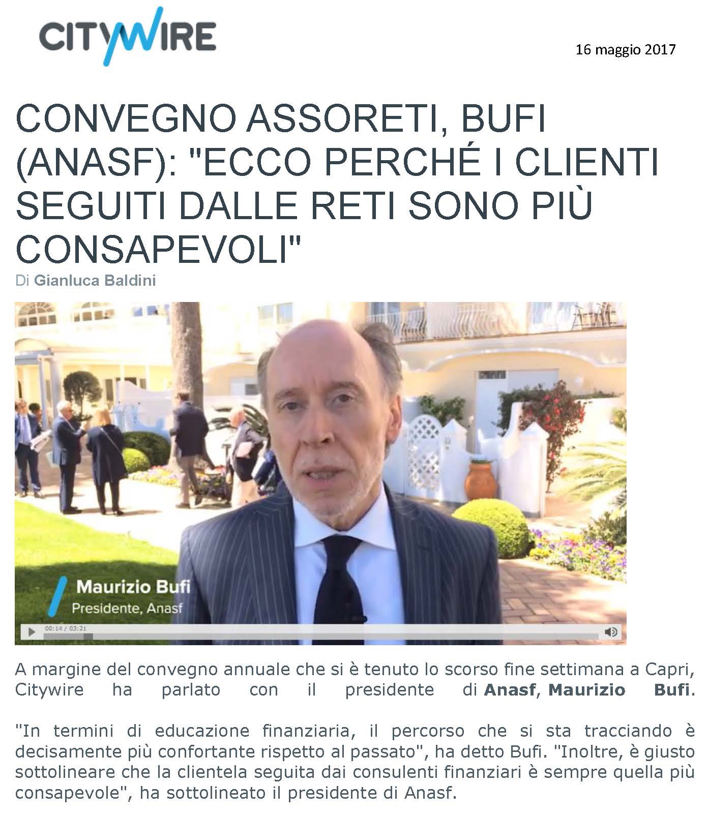Convegno Assoreti, Bufi: 