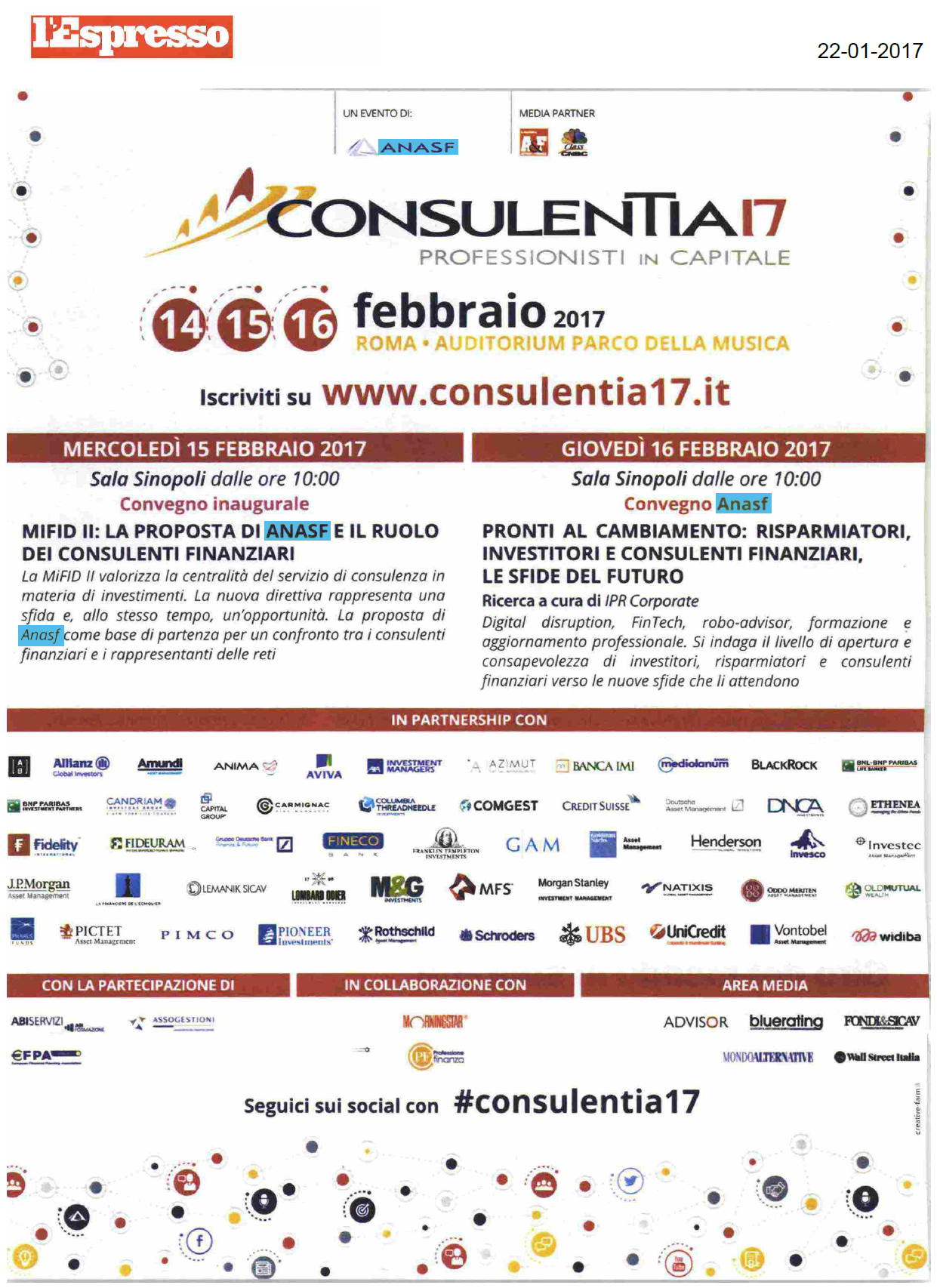 Focus ConsulenTia2017 su l'Espresso 