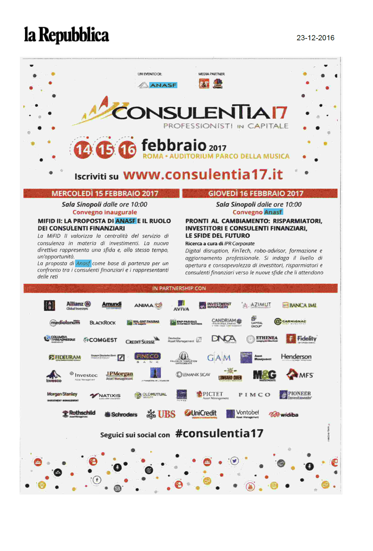 ConsulenTia 2017 è su la Repubblica