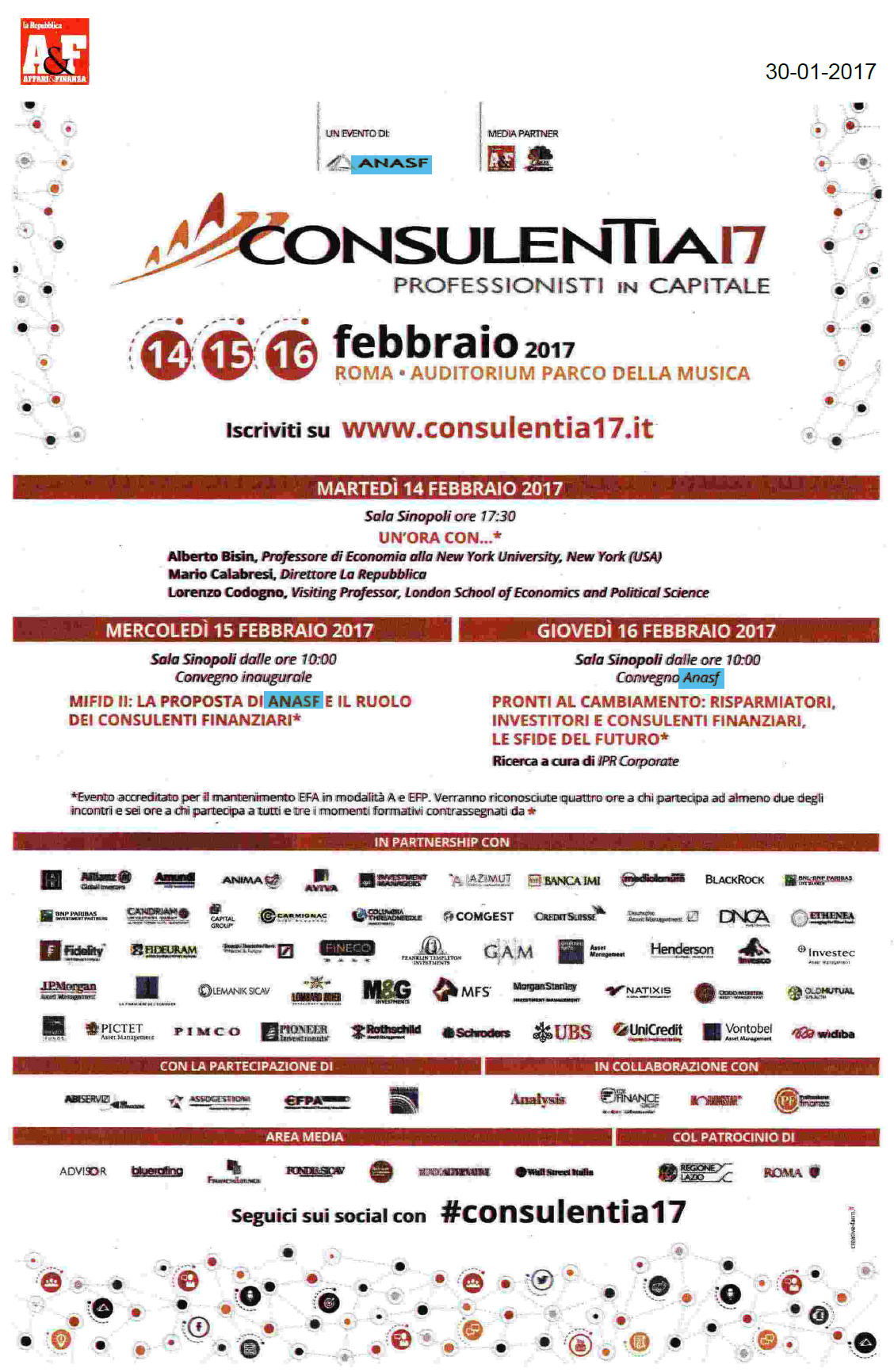 #consulentia17 è su Affari&Finanza